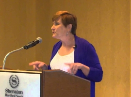 Sharon Lewis speaks at Connecticut CoP’s second annual event