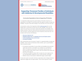 Tennessee: Gathering Community Organizations at the Table