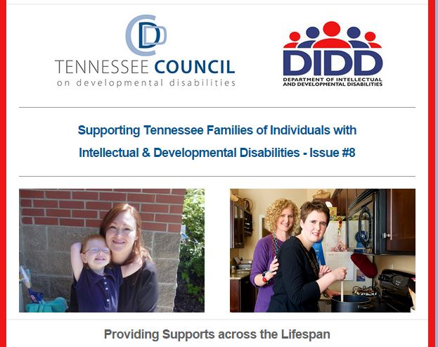 TN Supporting Families E-Newsletter | National Community of Practice for Supporting Families of Individuals with I/DD
